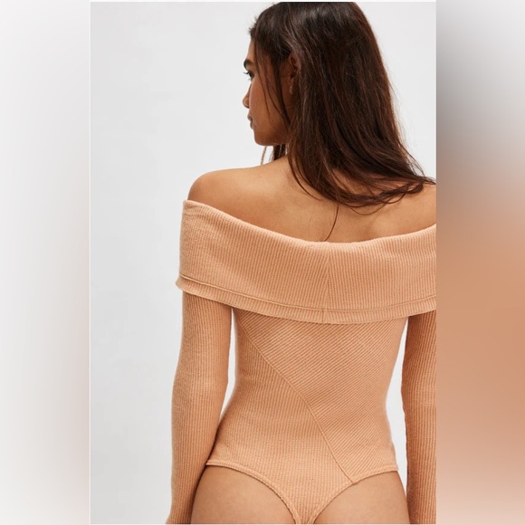 Free People Intimately FP Autumn Cozy Bodysuit In Toasted Size: XL NWOT - Picture 3 of 9